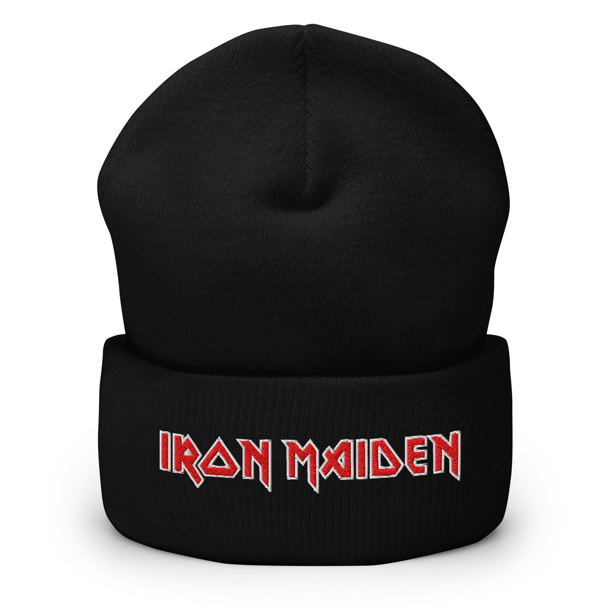Iron Maiden Embroidered Beanie Hat Black