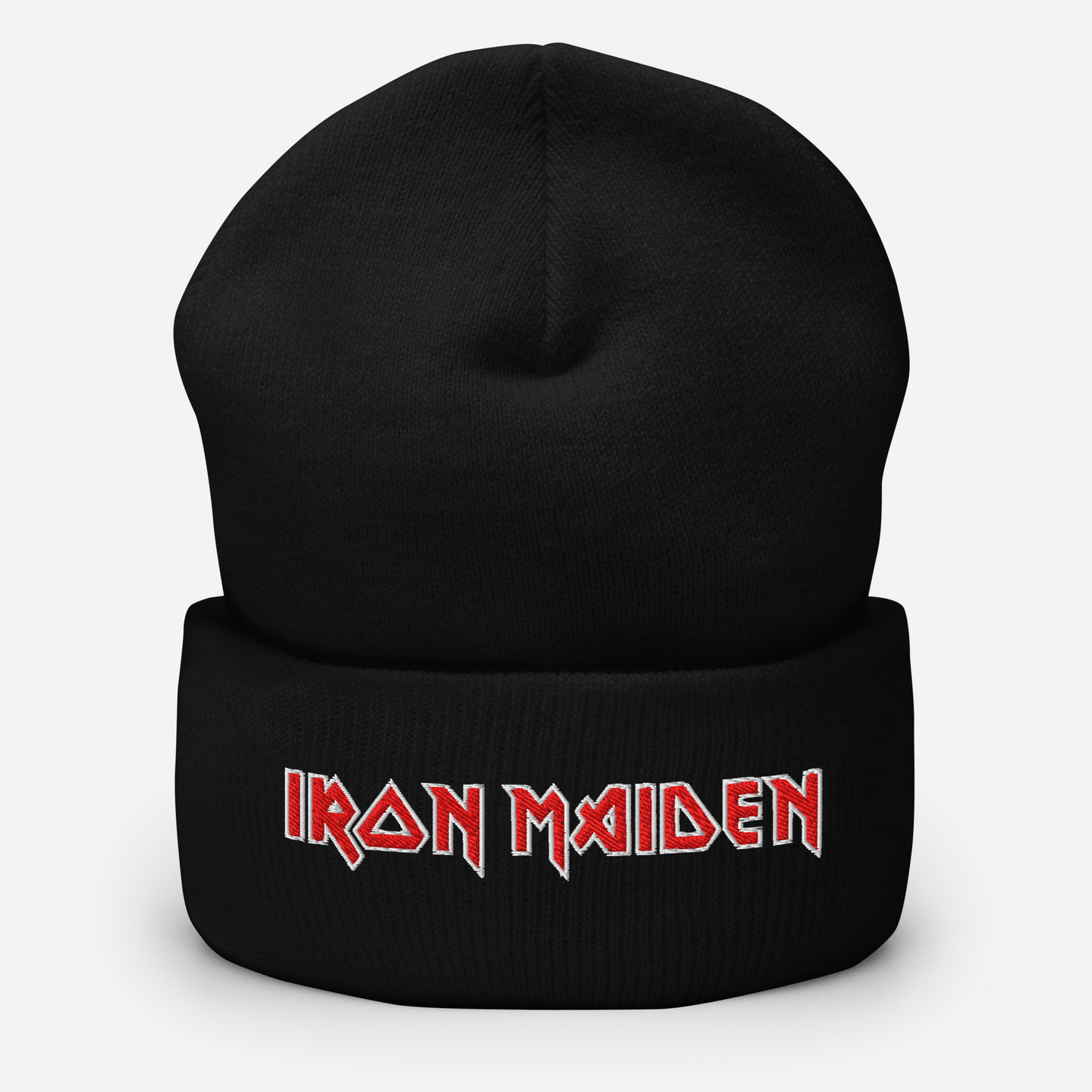 Iron Maiden Embroidered Beanie Hat Black
