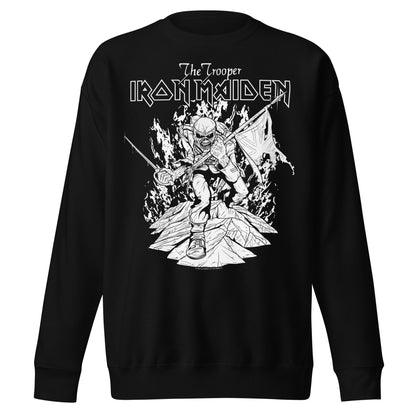 Iron Maiden - Trooper Black and White Sweatshirt