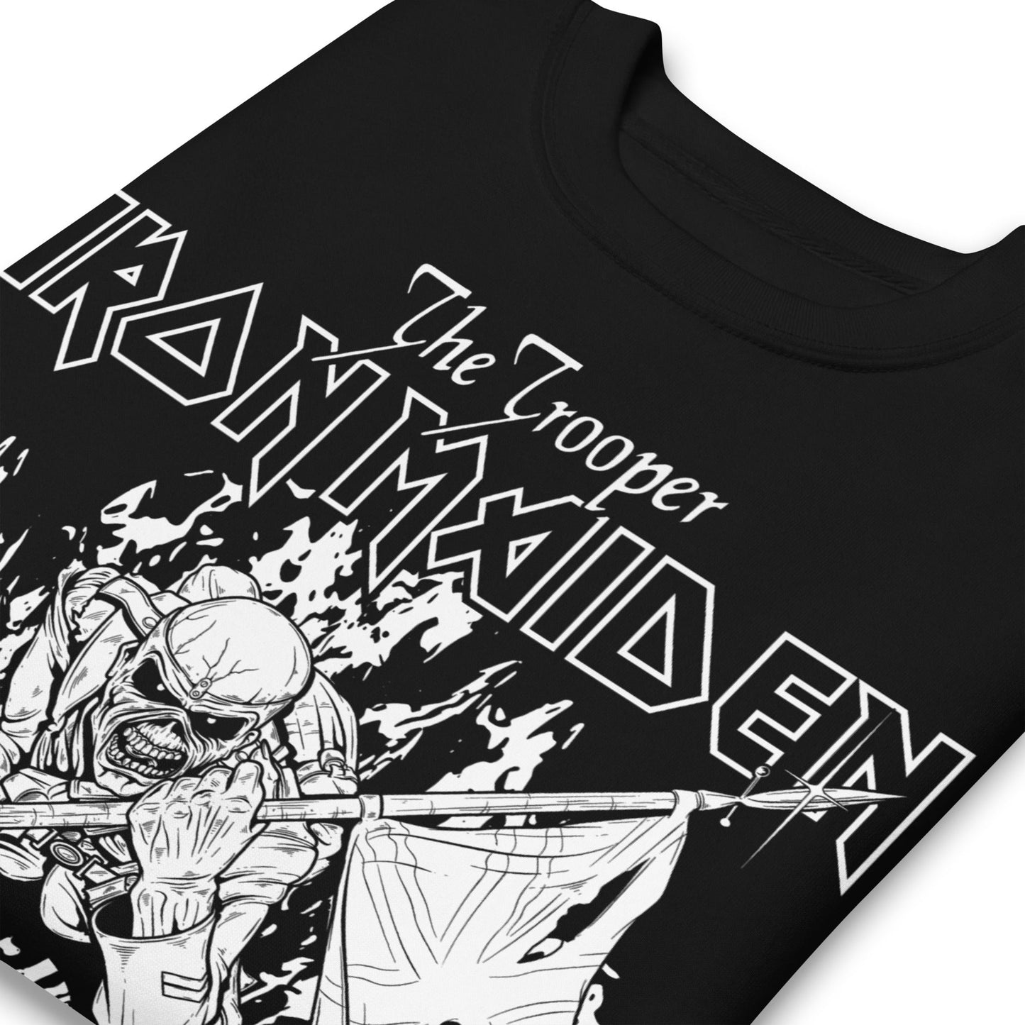 Iron Maiden - Trooper Black and White Sweatshirt