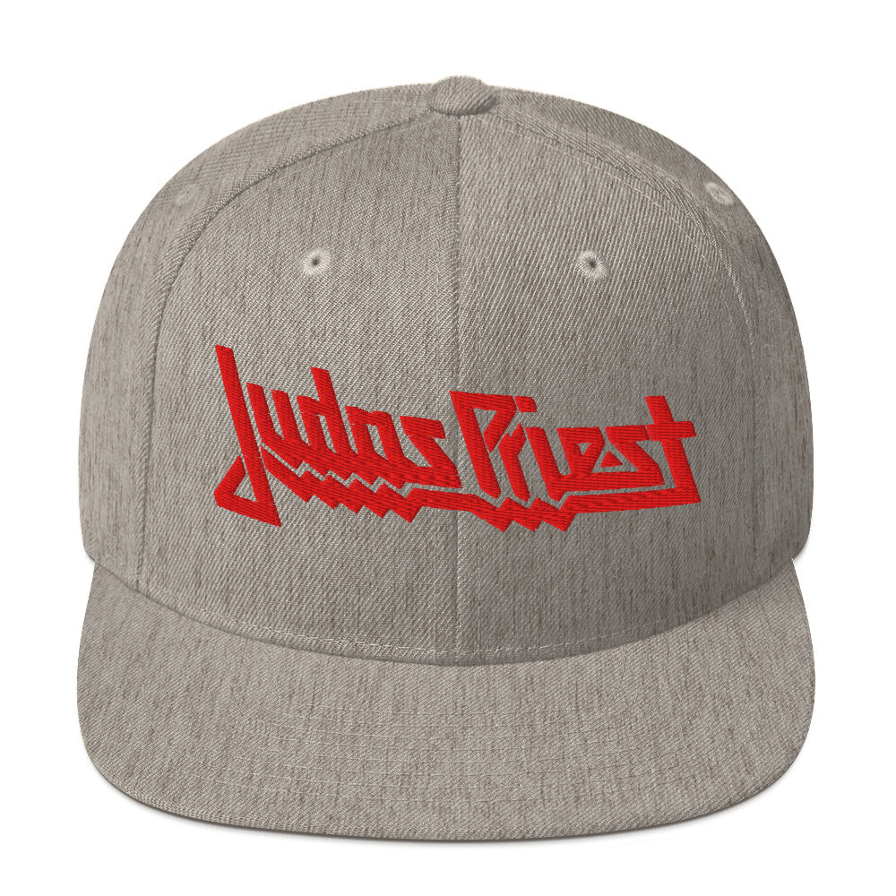 Judas Priest Electric Logo Gray Snapback Hat Grey