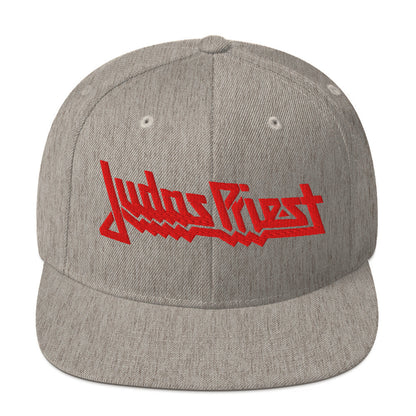 Judas Priest Electric Logo Gray Snapback Hat Grey