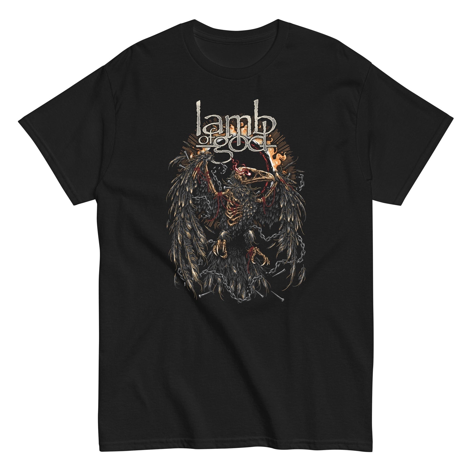 Lamb of God - Delusional Skull Mens T Shirt