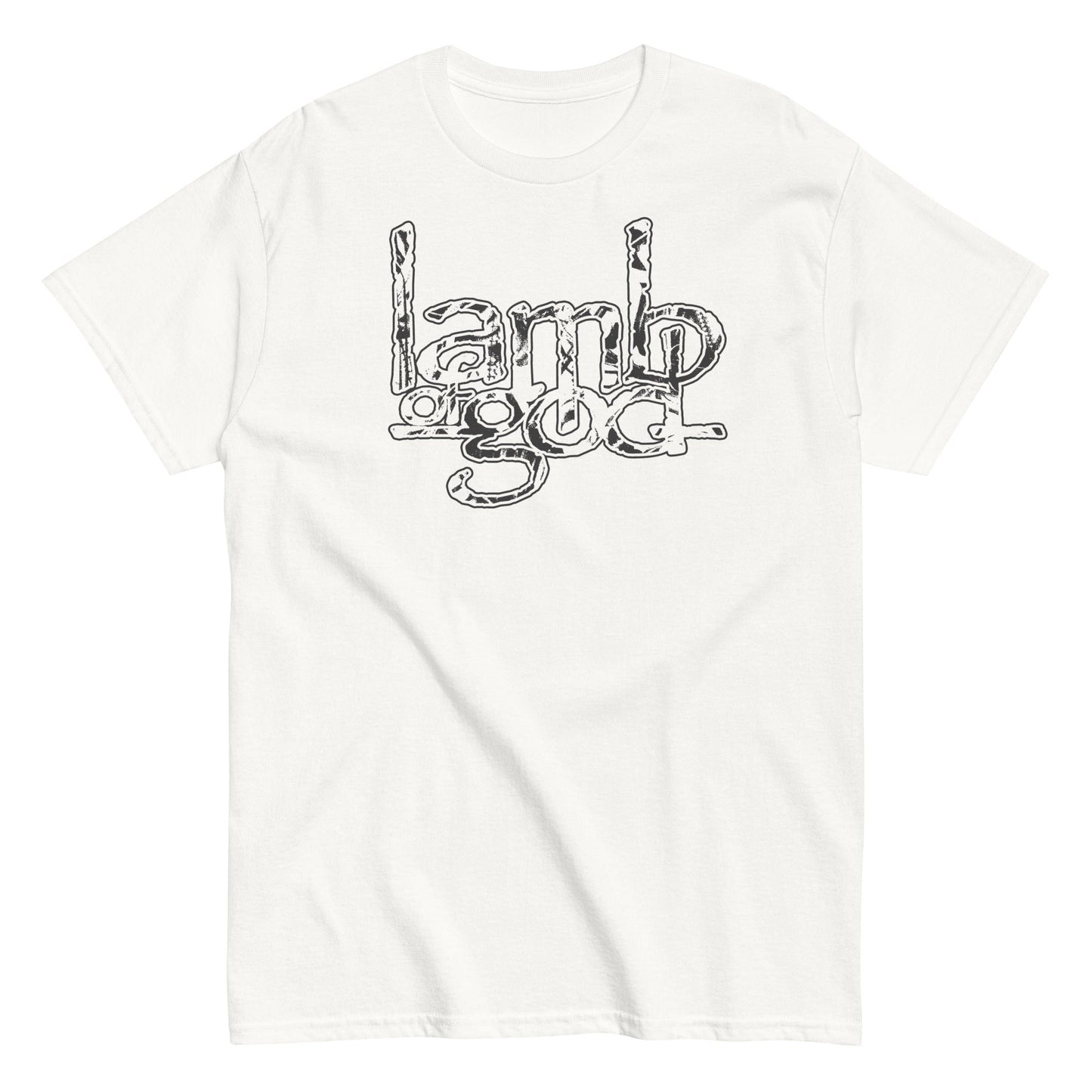 Lamb of God - Filled Logo Mens T Shirt