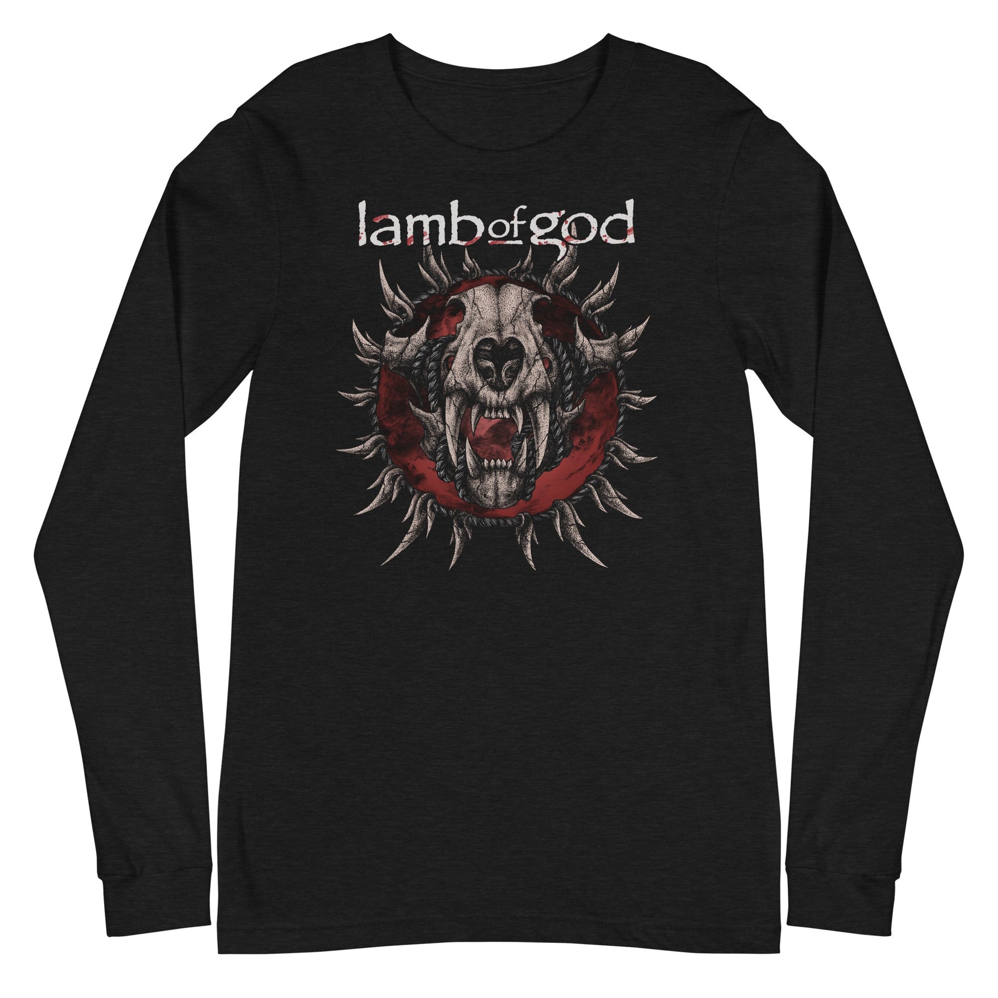 Lamb of God - Steer Skull Long Sleeve Mens T Shirt