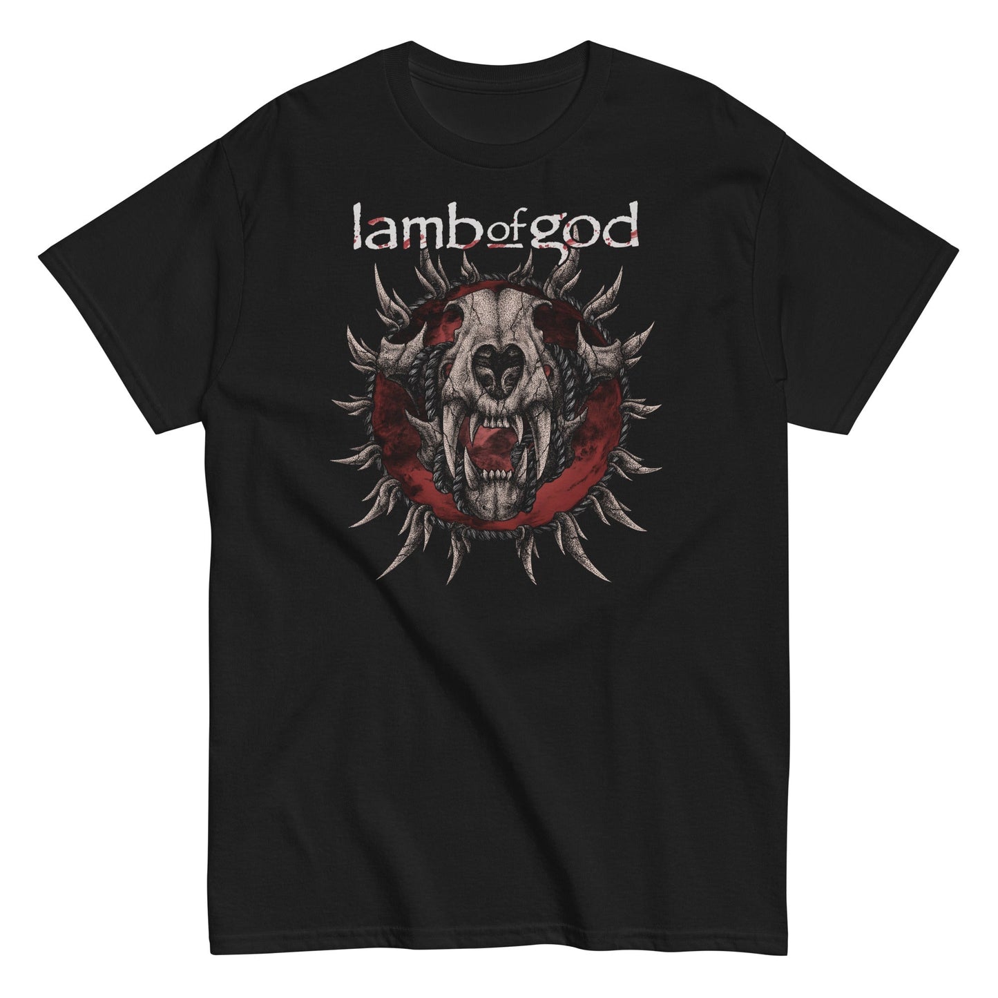 Lamb of God - Steer Skull Mens T Shirt