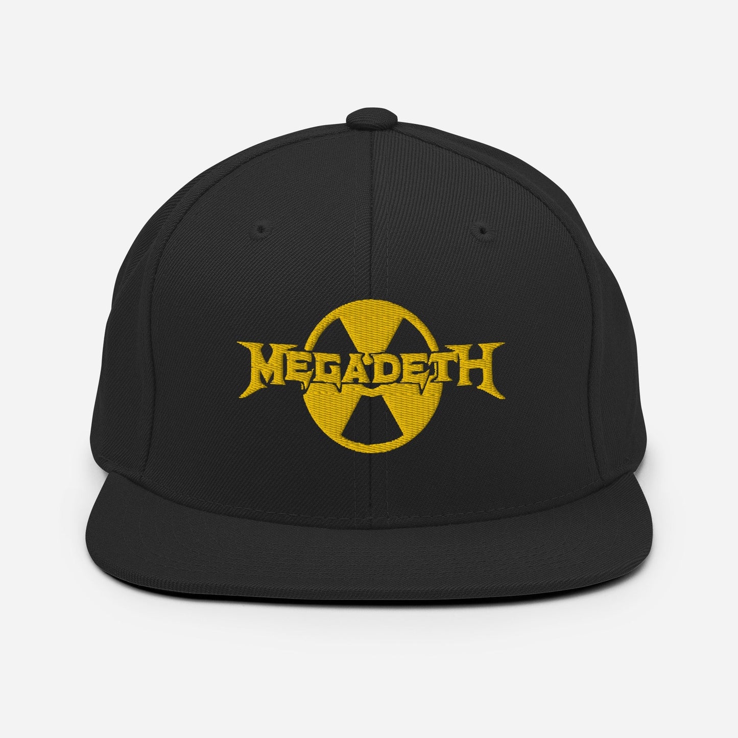 Megadeth Black Nuclear Snapback Hat Black