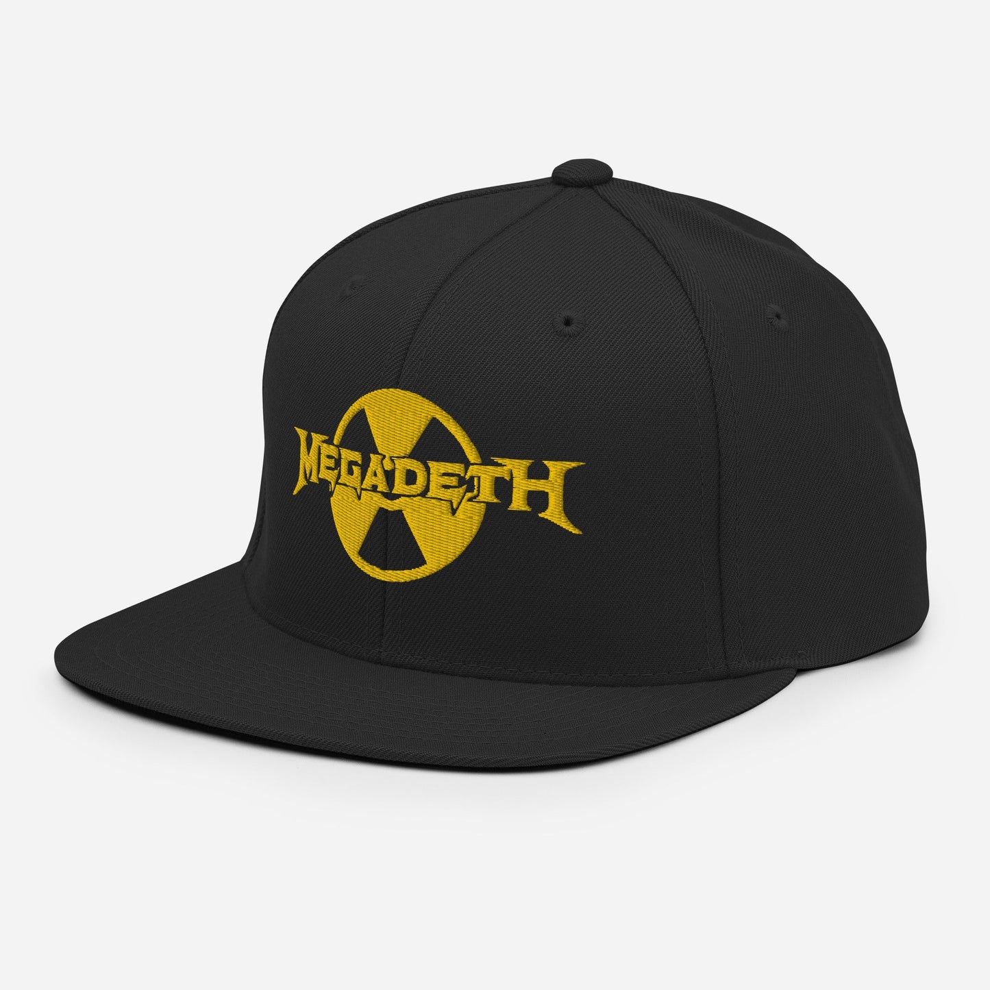 Megadeth Black Nuclear Snapback Hat Black