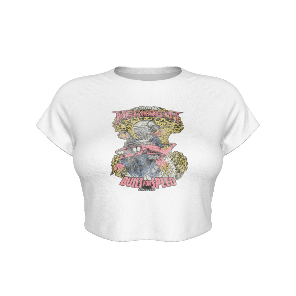 Megadeth Built for Speed Women's Crop Top T Shirt