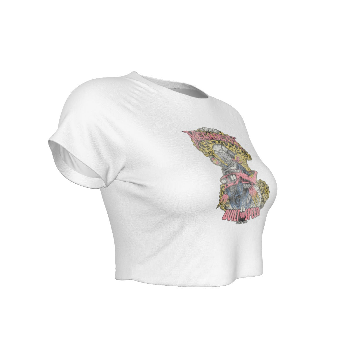 Megadeth Built for Speed Women's Crop Top T Shirt