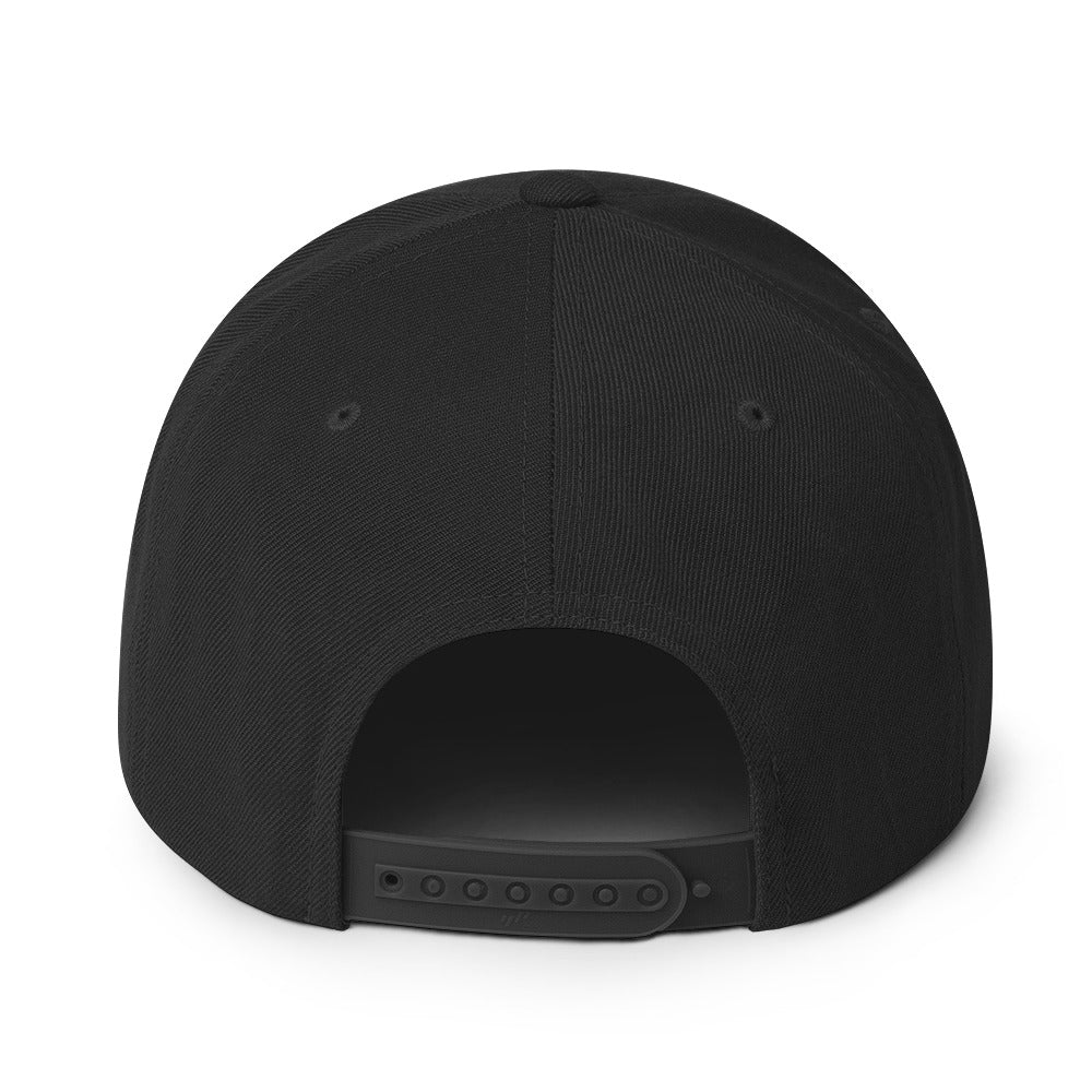 MegaDeth Classic Logo Embroidered Snapback Hat Black