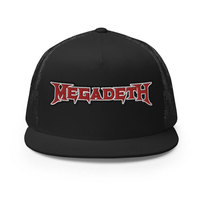 MegaDeth Electric Logo Embroidered Trucker Hat Black