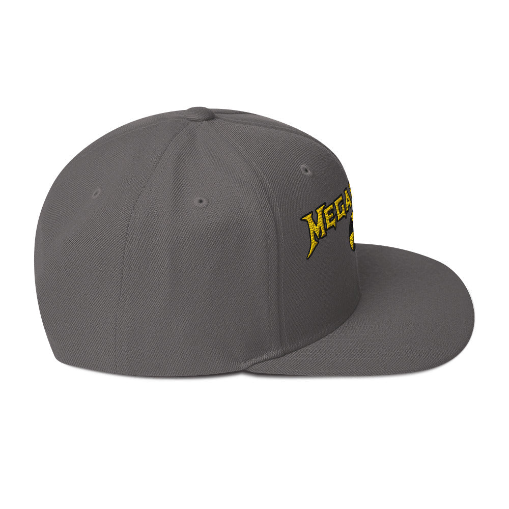MegaDeth Nuclear Embroidered Snapback Hat Grey