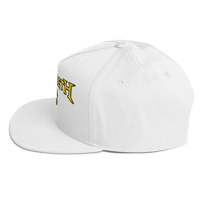 MegaDeth Nuclear Logo Embroidered Snapback Hat White
