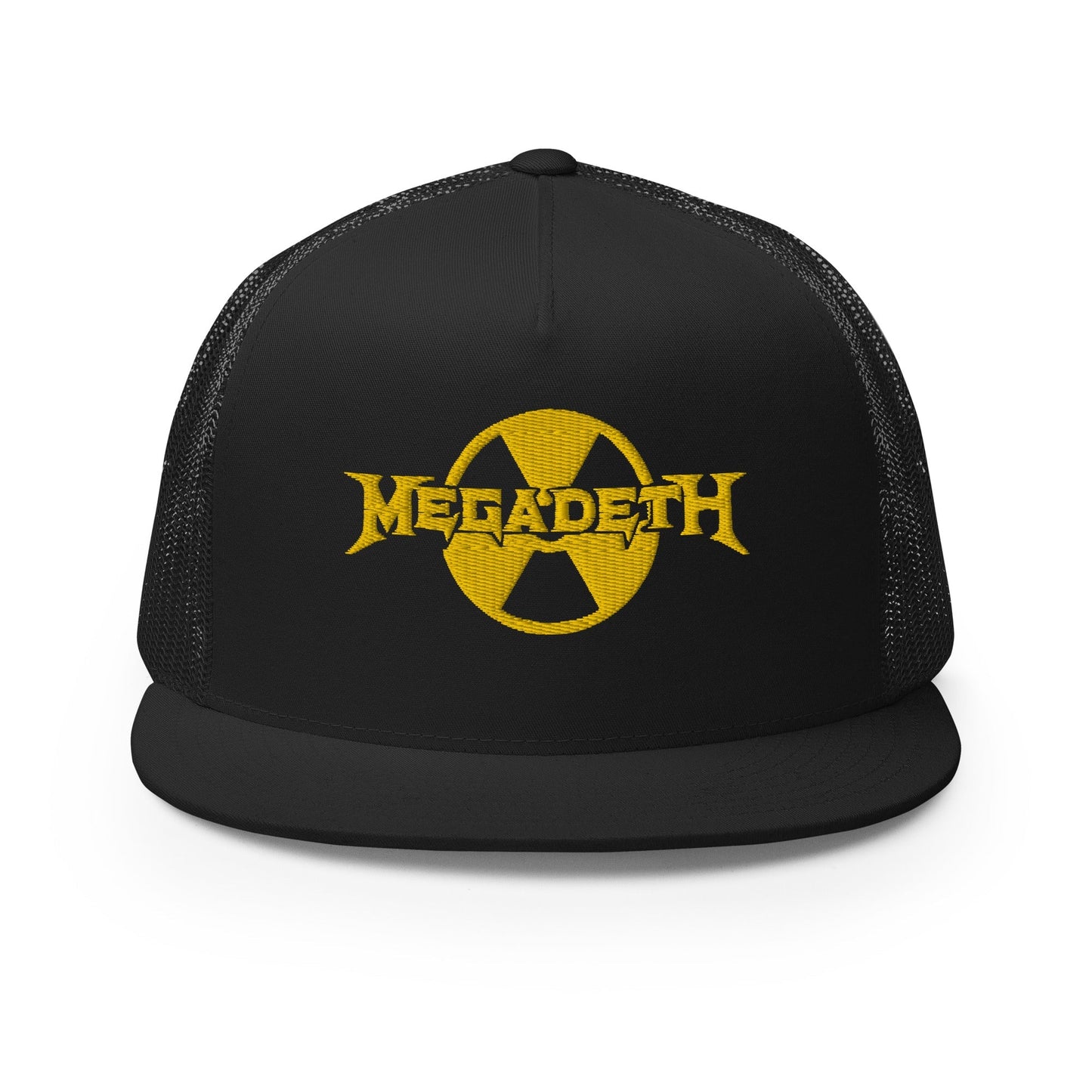 MegaDeth Nuclear Logo Embroidered Trucker Hat Black