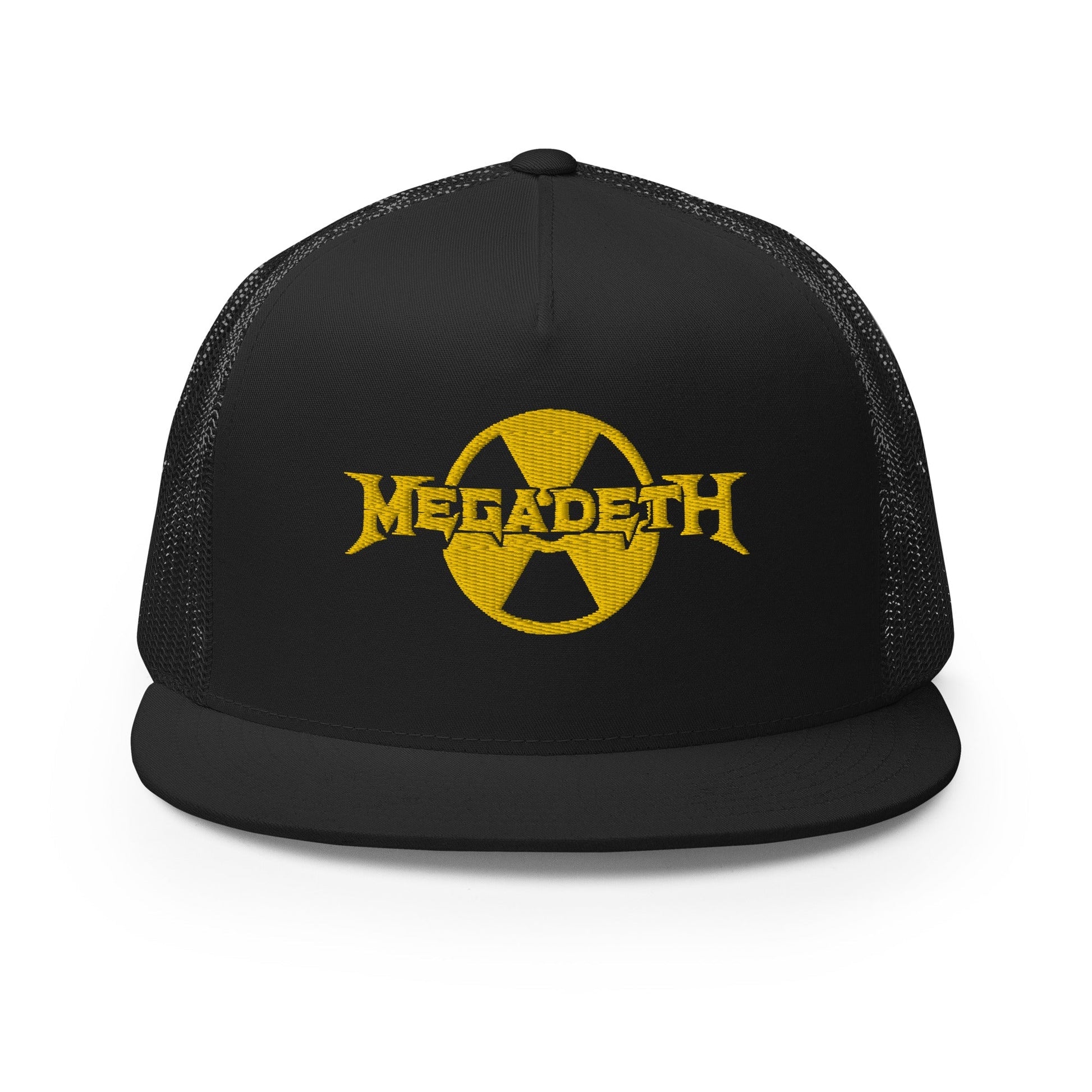 MegaDeth Nuclear Logo Embroidered Trucker Hat Black