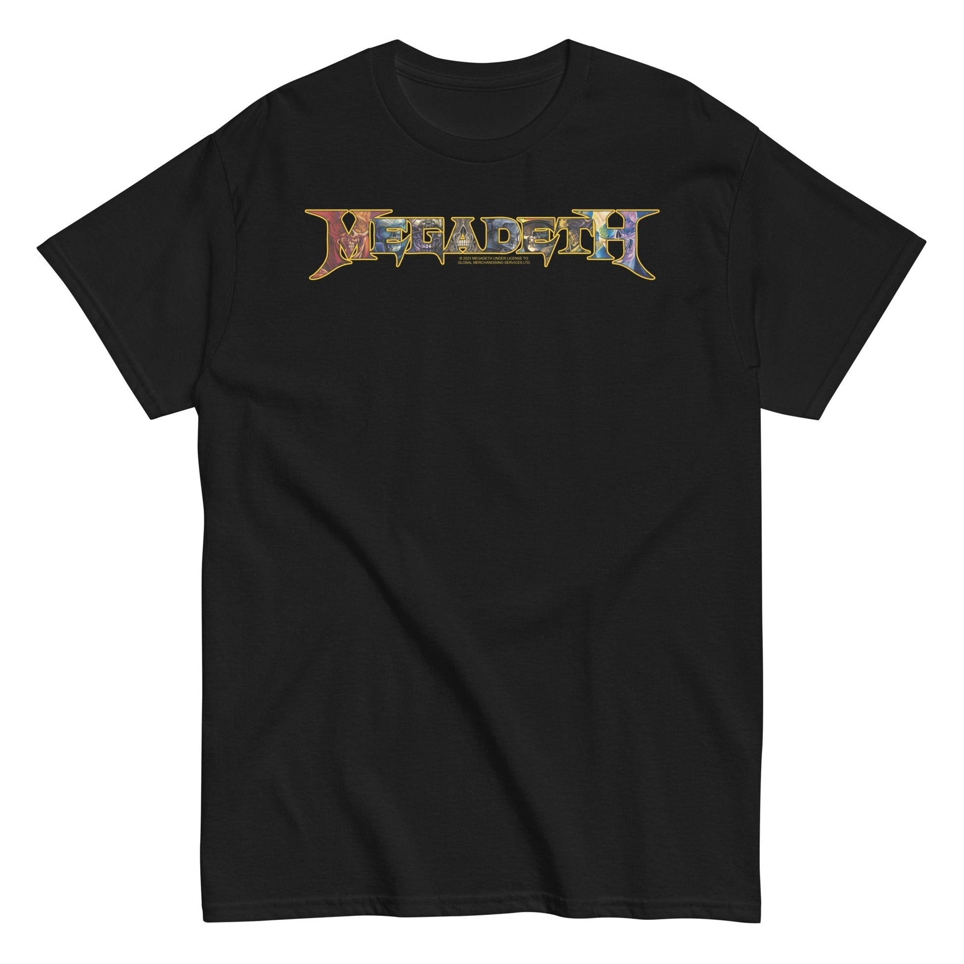 Megadeth - Vic Lettered Logo Mens T Shirt