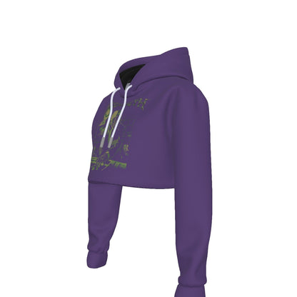 Megadeth Vic Suit Women's Cropped Hoodie