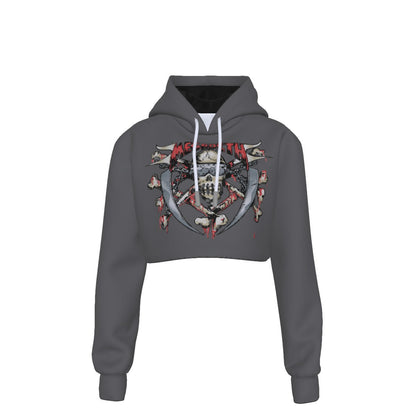 Megadeth Vintage Blades Women's Cropped Hoodie