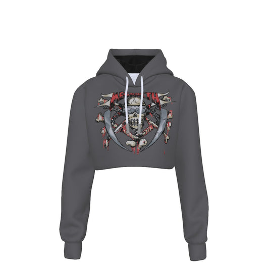 Megadeth Vintage Blades Women's Cropped Hoodie