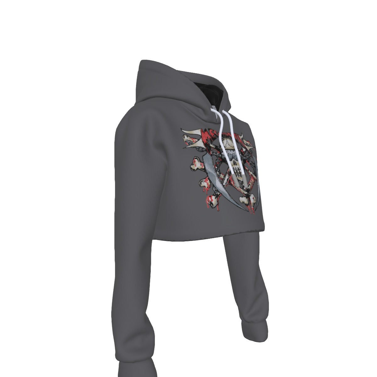 Megadeth Vintage Blades Women's Cropped Hoodie
