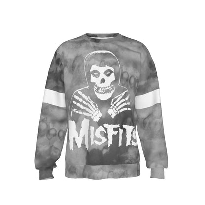 Misfits Folded Skull All Over Print Sweatshirt