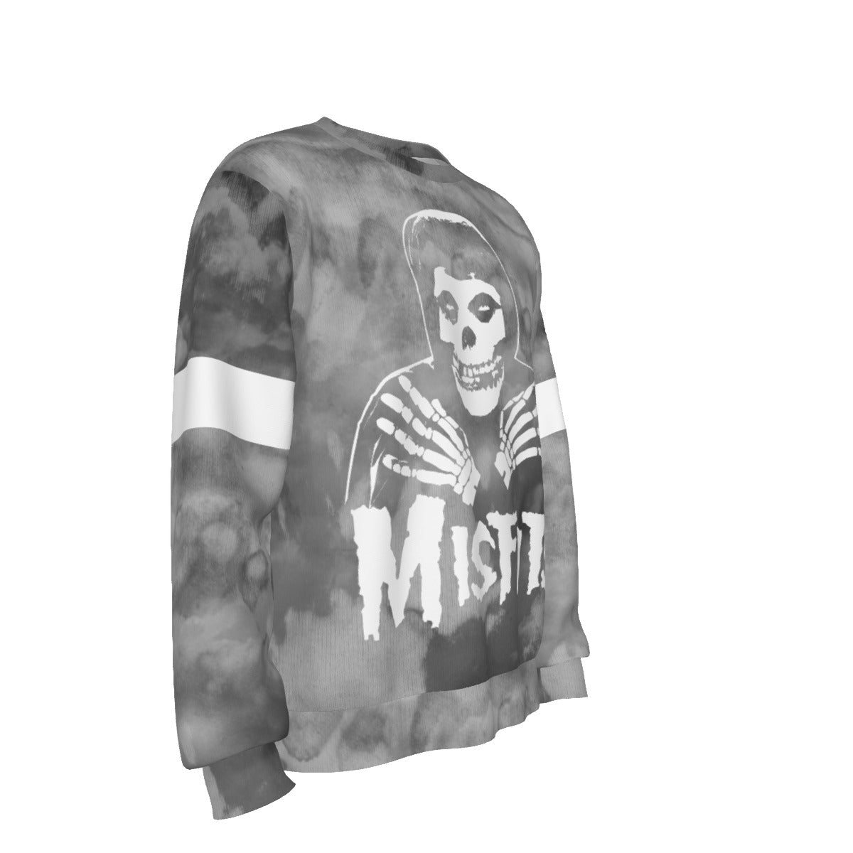 Misfits Folded Skull All Over Print Sweatshirt