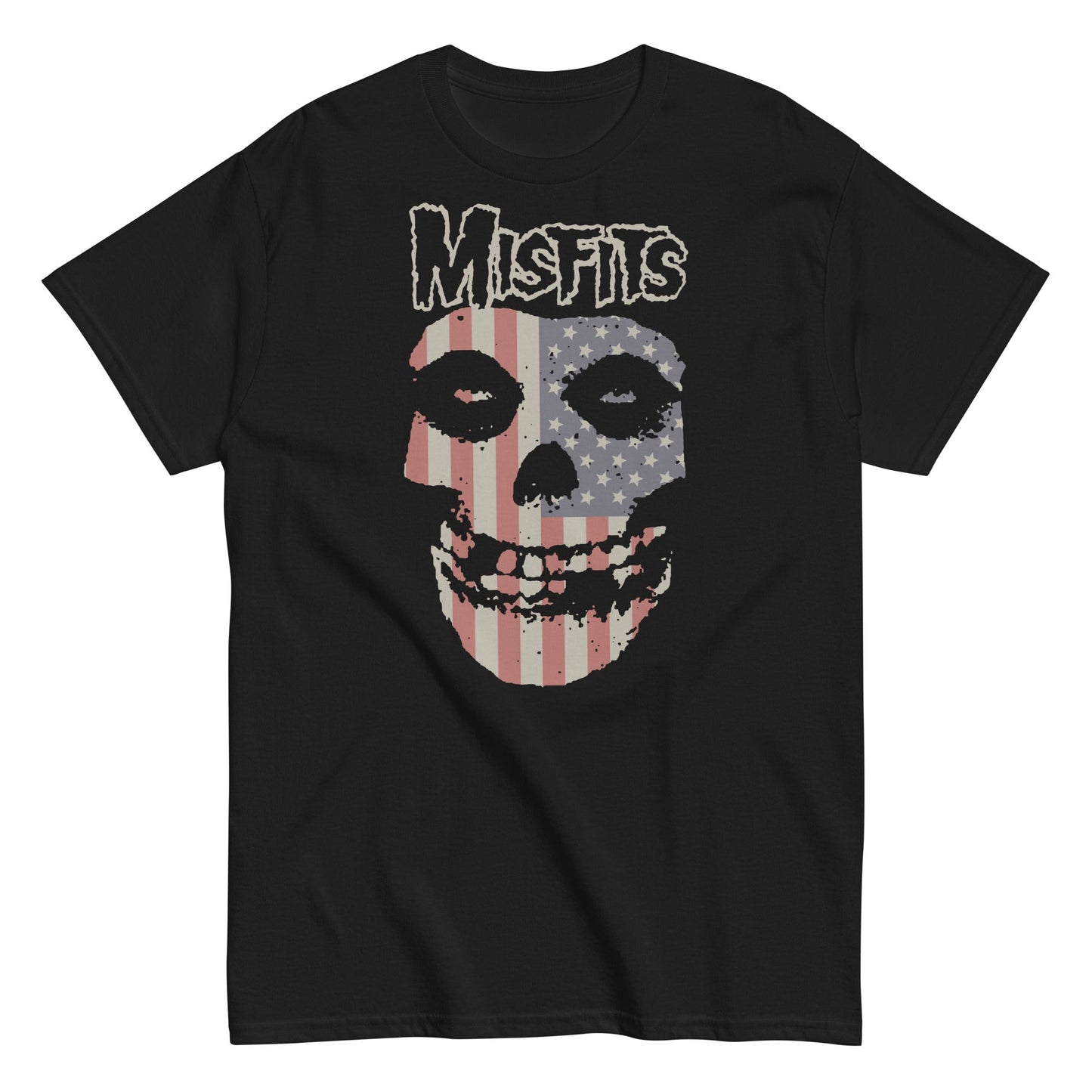 Misfits - USA Skull Mens T Shirt