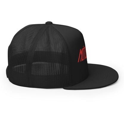 Motley Crue Classic Logo Embroidered Trucker Hat Black