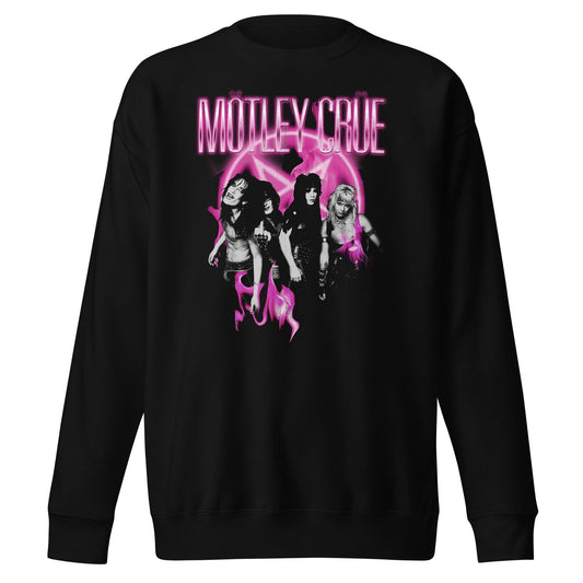 Motley Crue - Neon Pink Sweatshirt