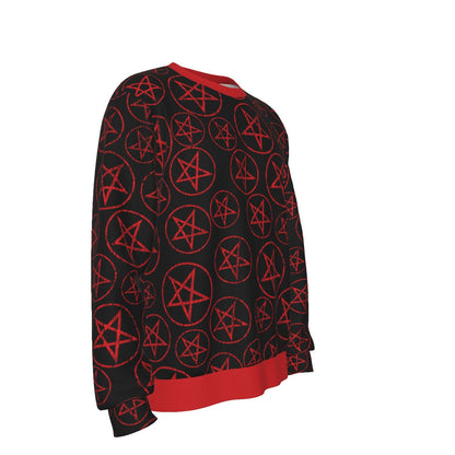 Motley Crue Pentagram All Over Print Sweatshirt