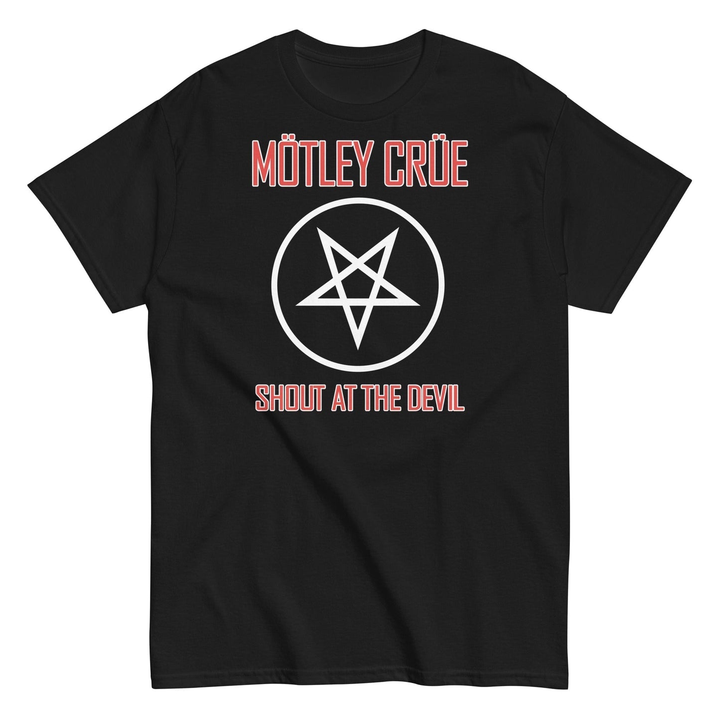 Motley Crue - Pentagram Shout Mens T Shirt