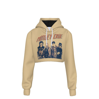 Motley Crue With the Band Women's Cropped Hoodie
