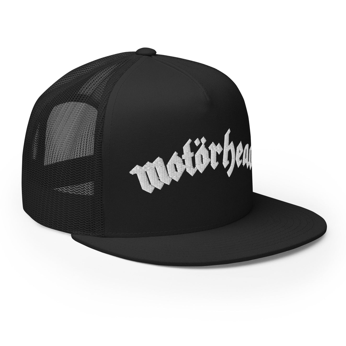 Motorhead Arched Logo Embroidered Trucker Hat Black