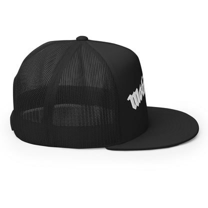 Motorhead Arched Logo Embroidered Trucker Hat Black