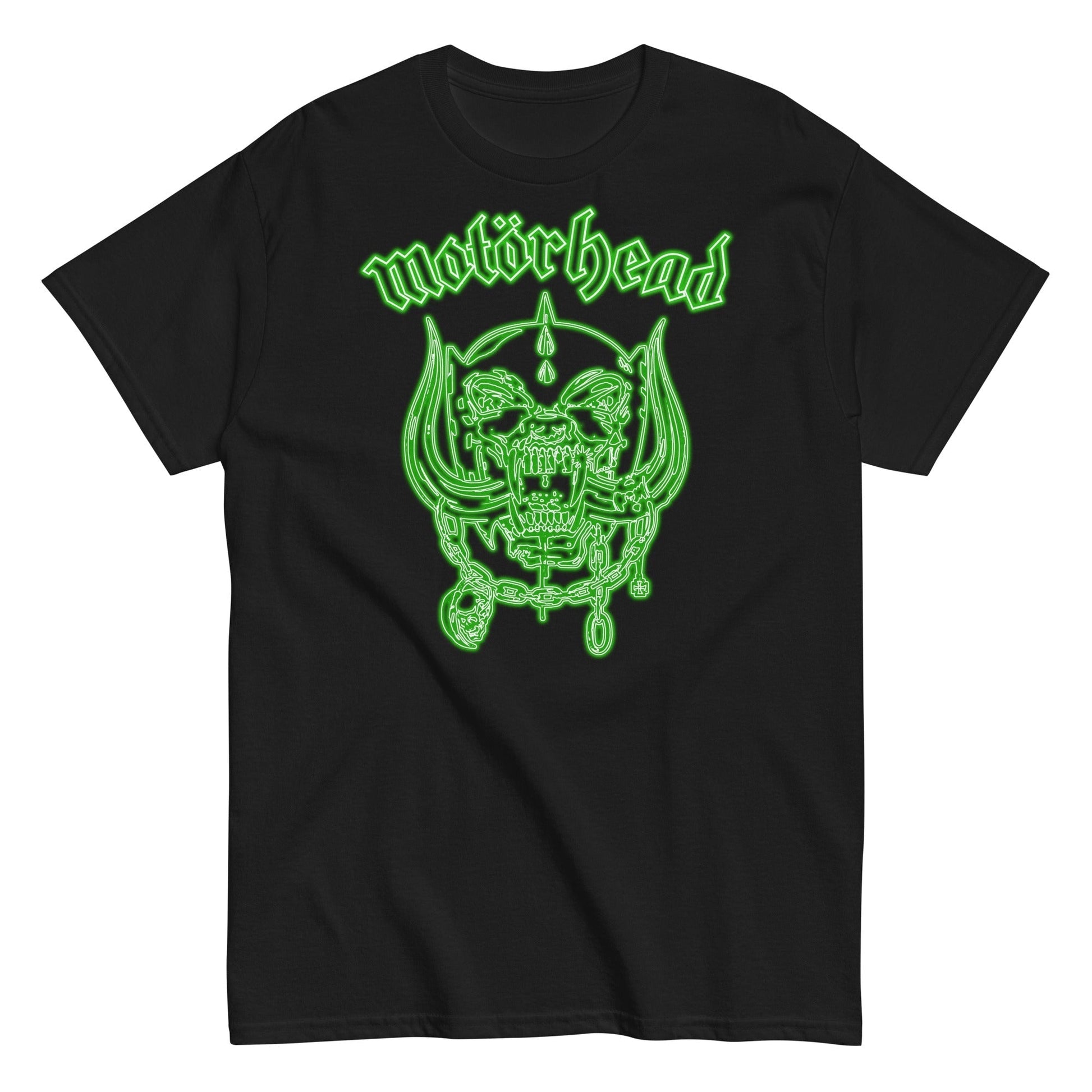 Motorhead - Neon Green Warpig Mens T Shirt