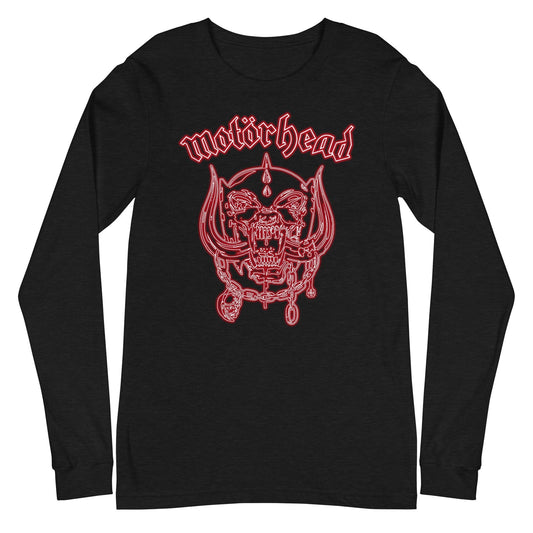 Motorhead - Neon Red Warpig Long Sleeve Shirt