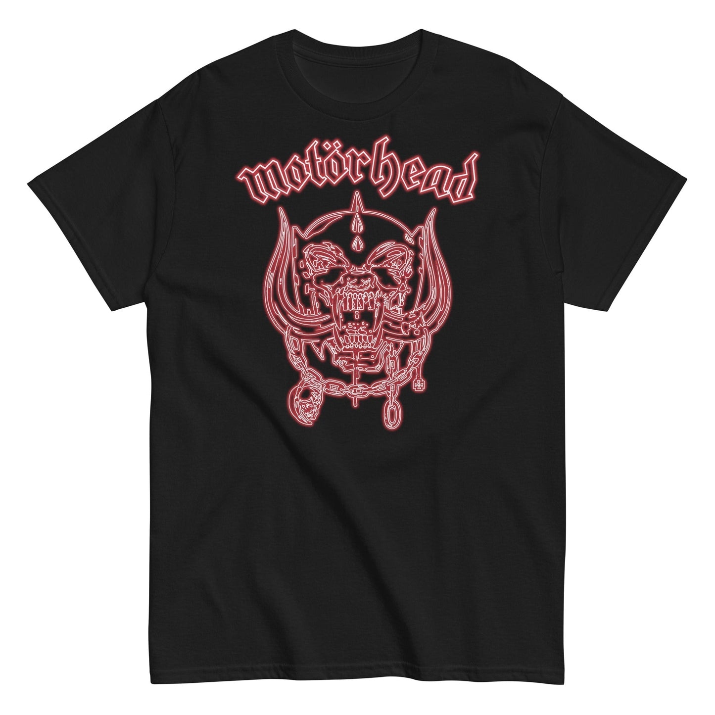 Motorhead - Neon Red Warpig Mens T Shirt