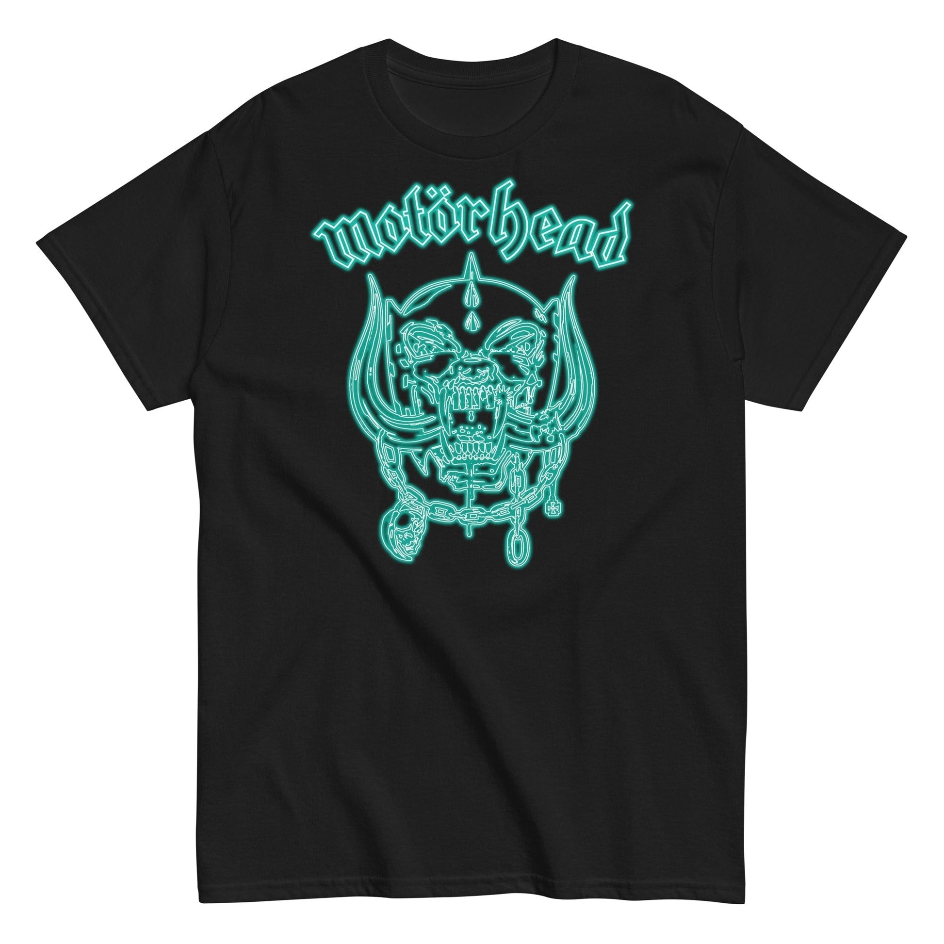 Motorhead - Neon Teal Warpig Mens T Shirt