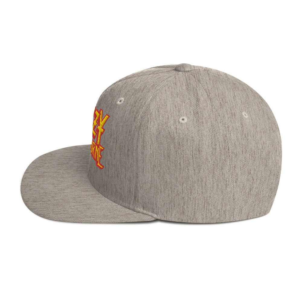 Ozzy Osborne Grey Embroidered Snapback Hat Grey