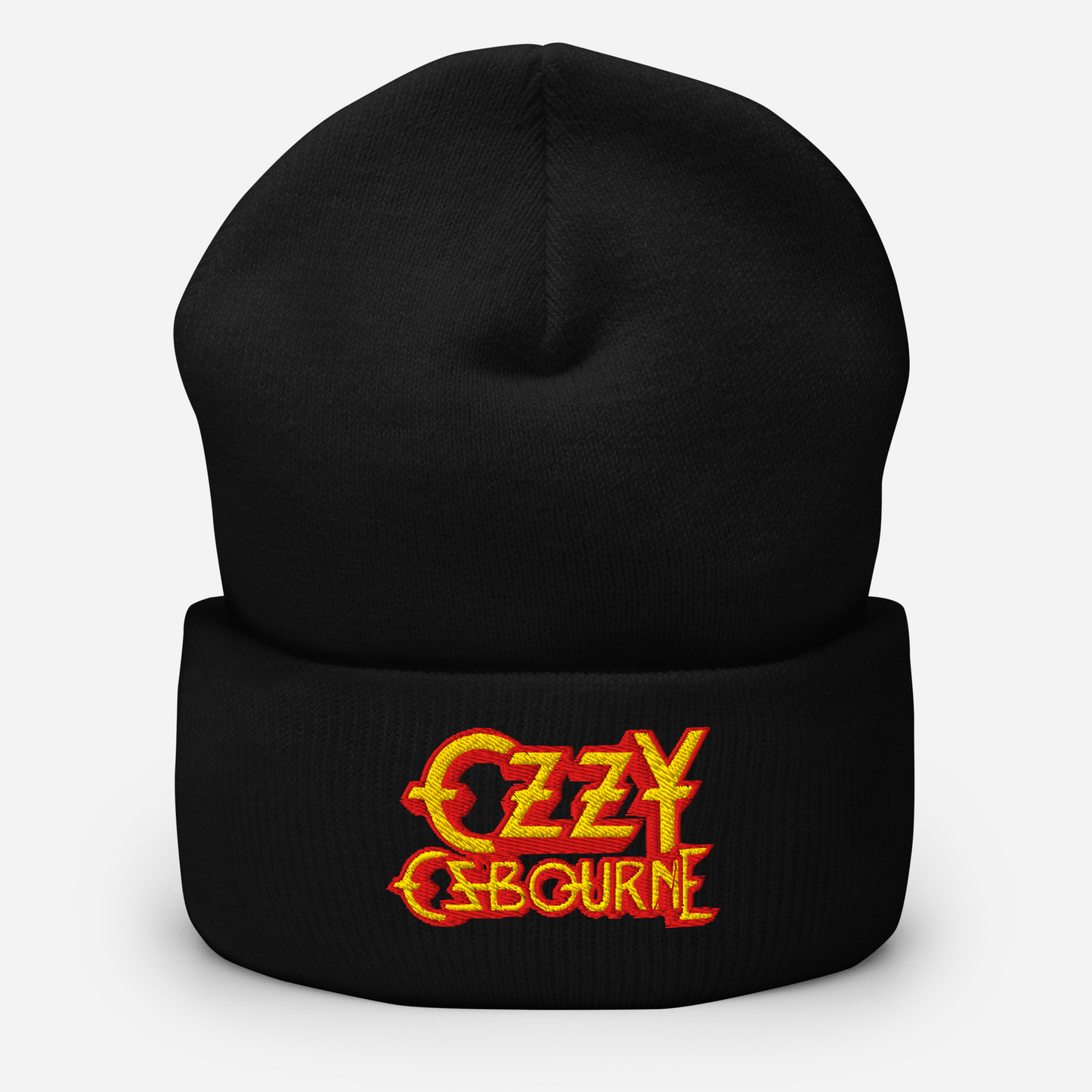 Ozzy Osbourne Embroidered Beanie Hat Black