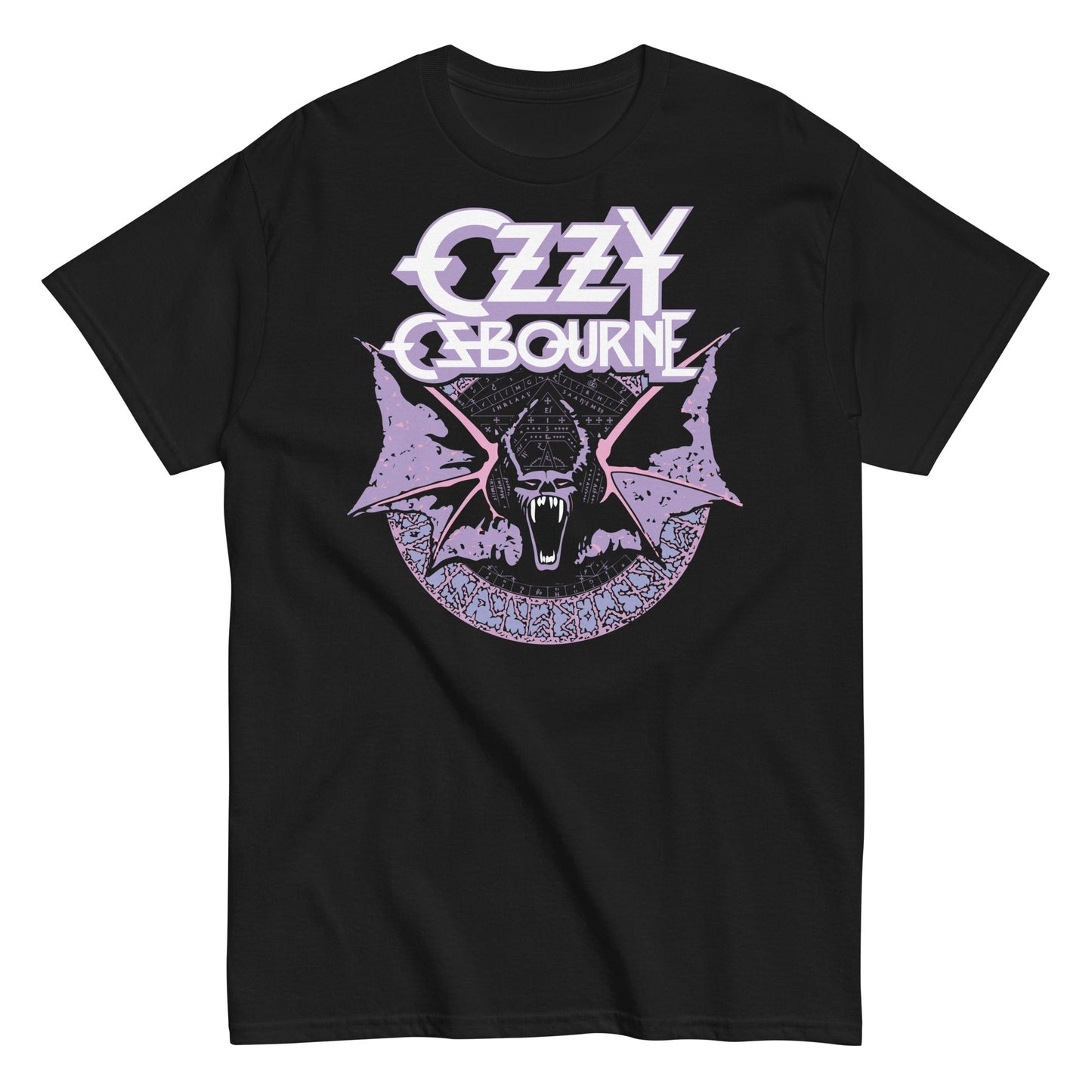 Ozzy Osbourne - Purple Bat Mens T Shirt