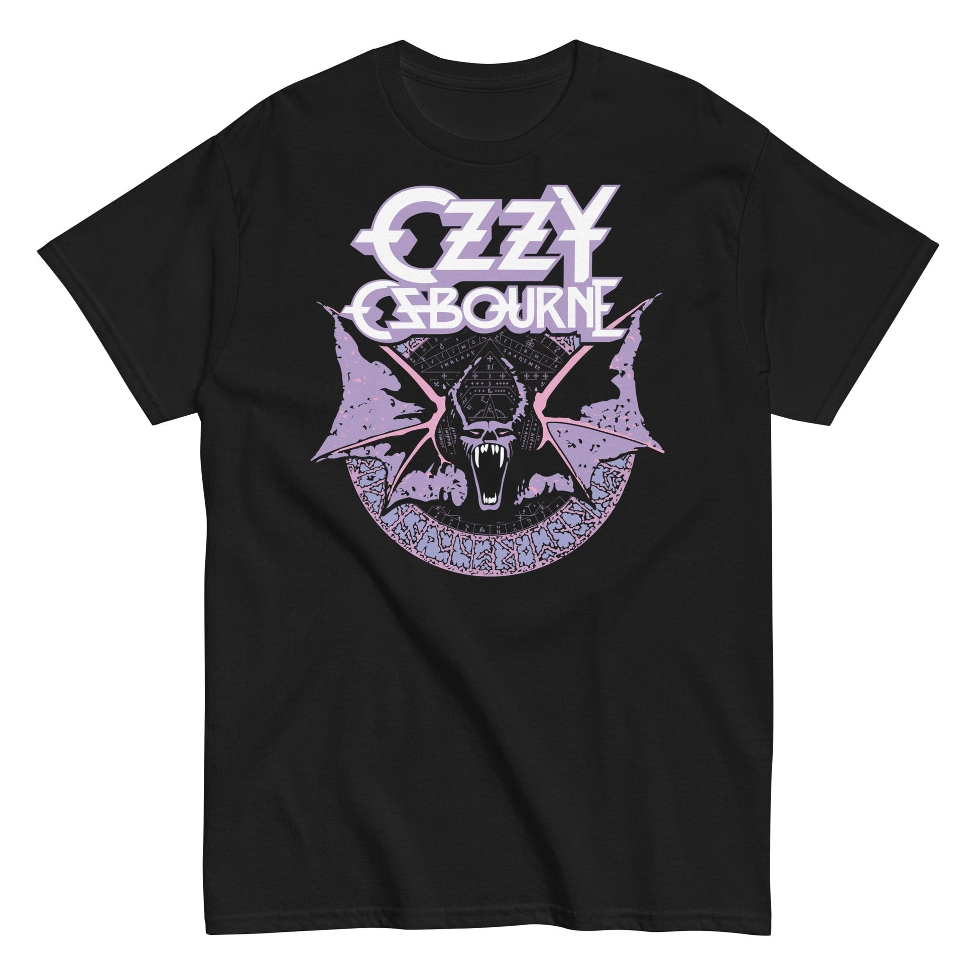 Ozzy Osbourne - Purple Bat Mens T Shirt