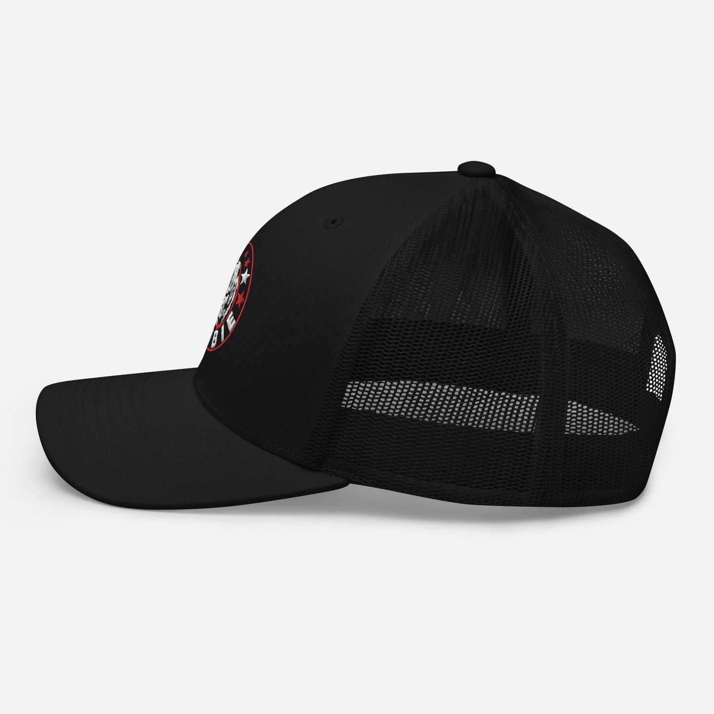 Rob Zombie Circle Logo Embroidered Trucker Hat Black