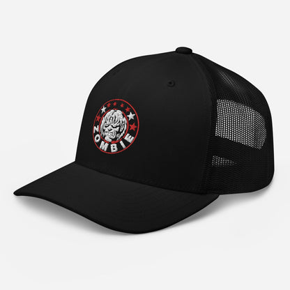 Rob Zombie Circle Logo Embroidered Trucker Hat Black