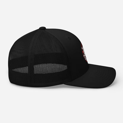 Rob Zombie Circle Logo Embroidered Trucker Hat Black