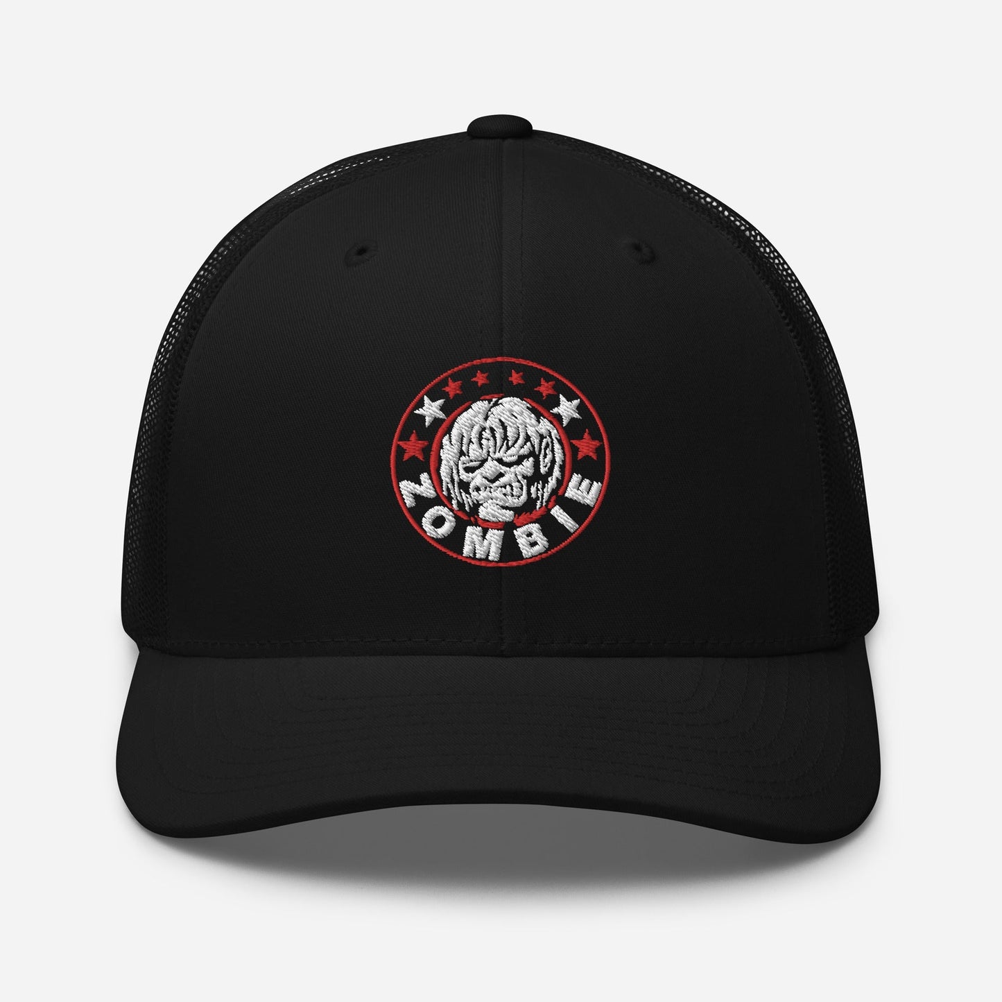 Rob Zombie Circle Logo Embroidered Trucker Hat Black