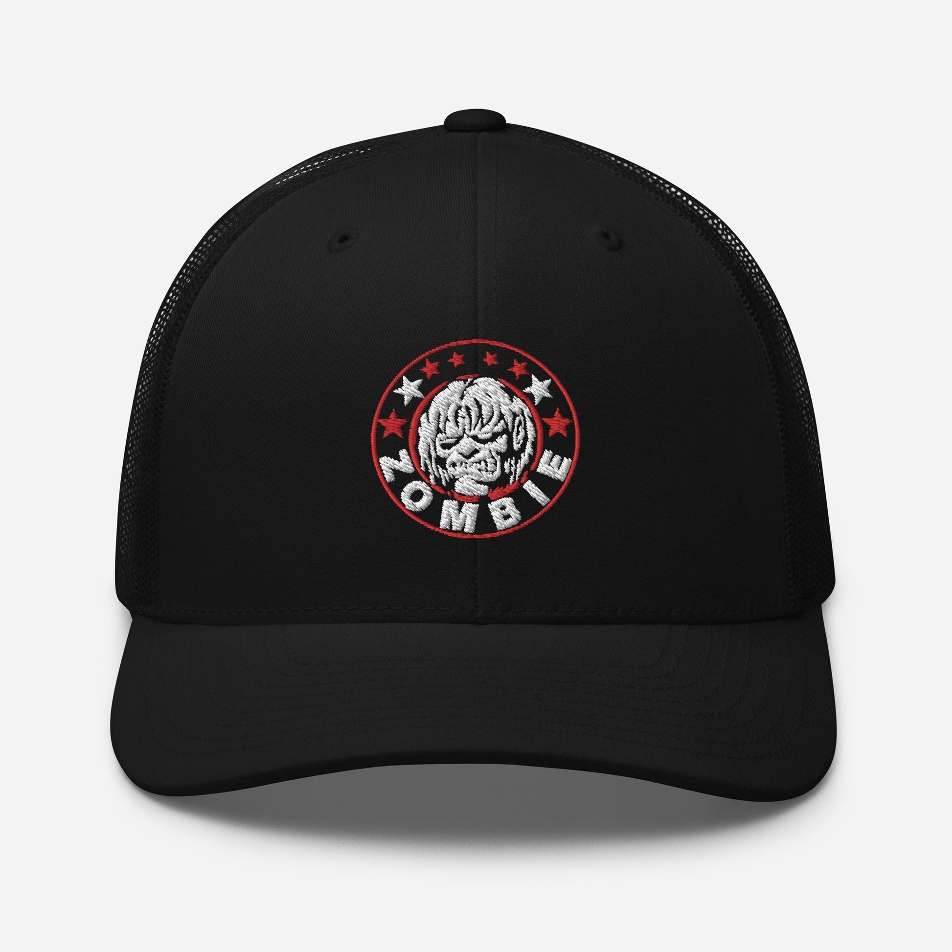 Rob Zombie Circle Logo Embroidered Trucker Hat Black