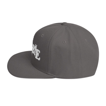 Rob Zombie Classic Logo Grey Embroidered Snap Back Hat Grey