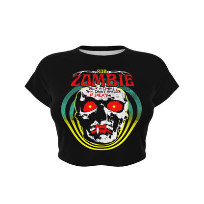 Rob Zombie Clown Skull Women's Crop Top T Shirt